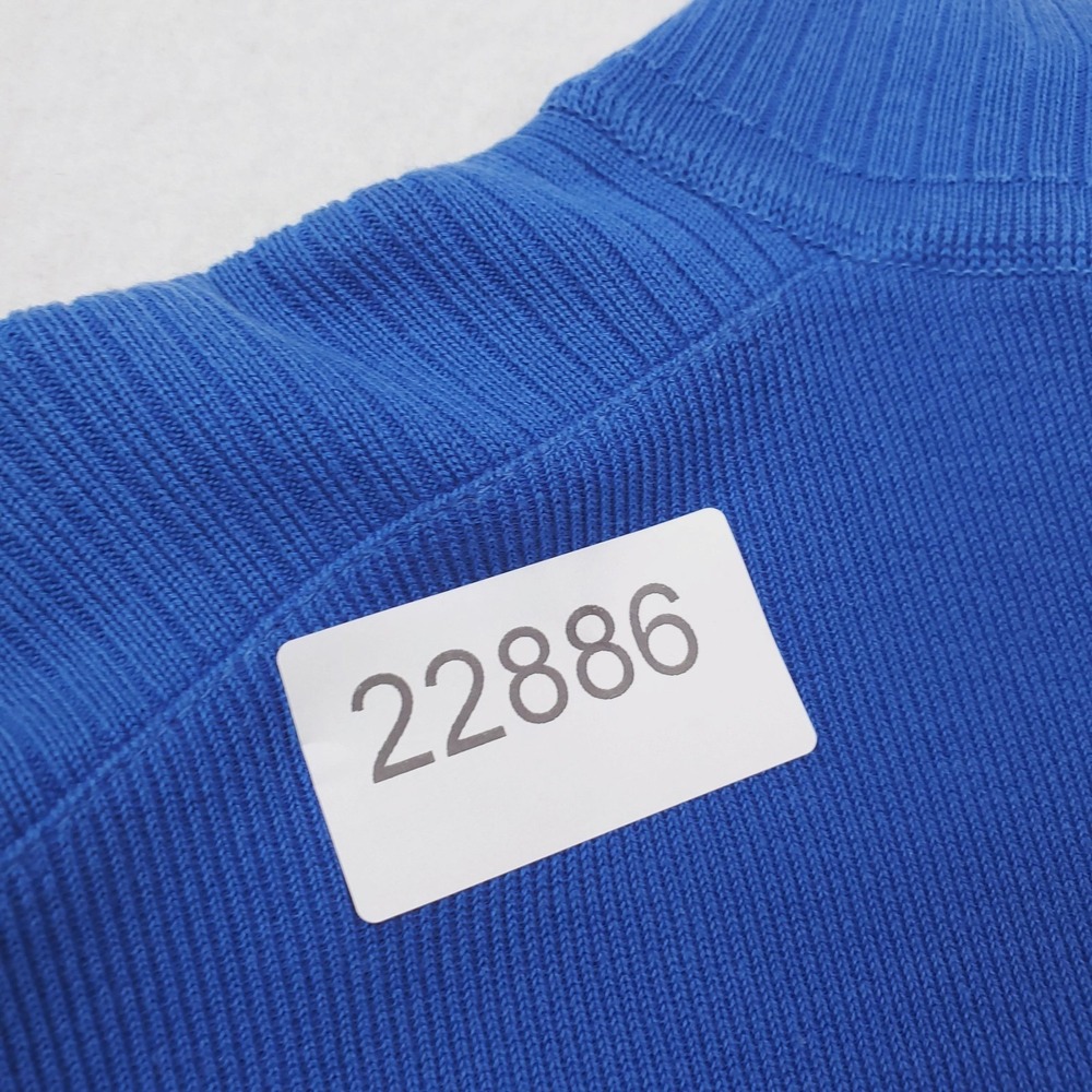 Vintage St. Croix Sweater Men Large Blue Quarter Zip Pullover Mock Neck Made USA - Picture 15 of 15